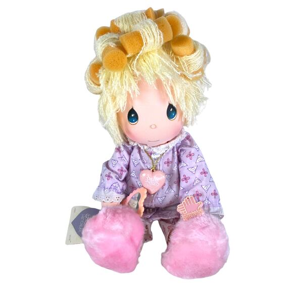 VTG 1984 Precious Moments Sylvie 15” Doll w/ Curler Mirror Locket & Applause Tag - Picture 1 of 9